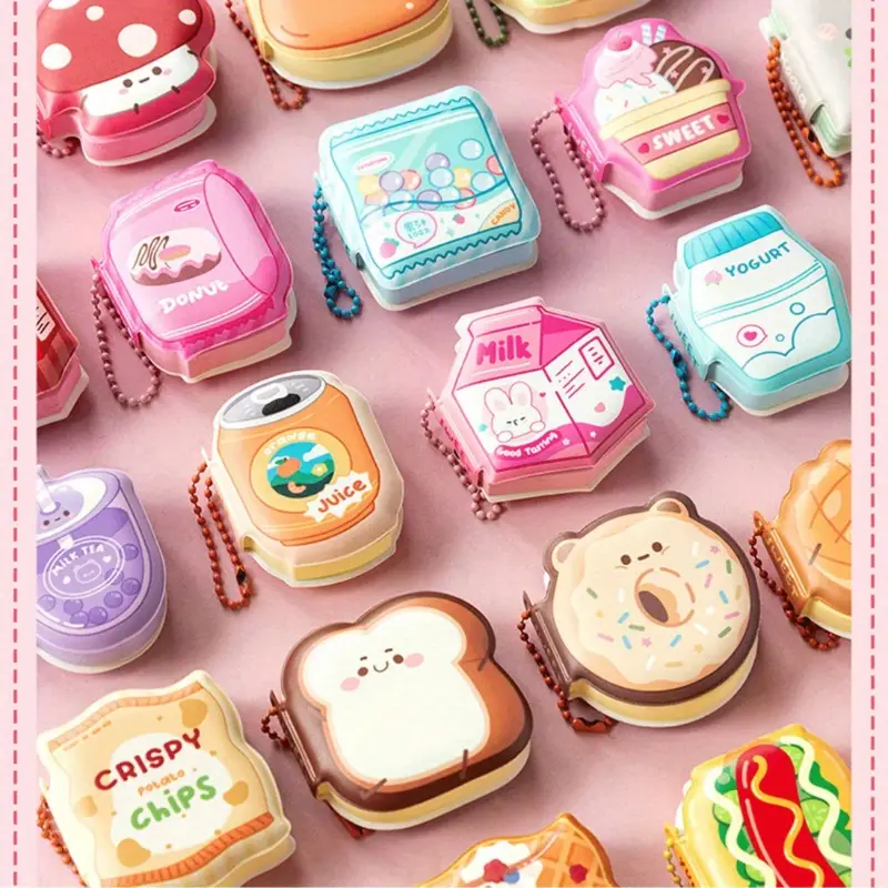 Mini notebook with cute charms